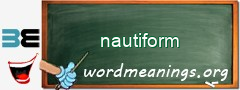 WordMeaning blackboard for nautiform